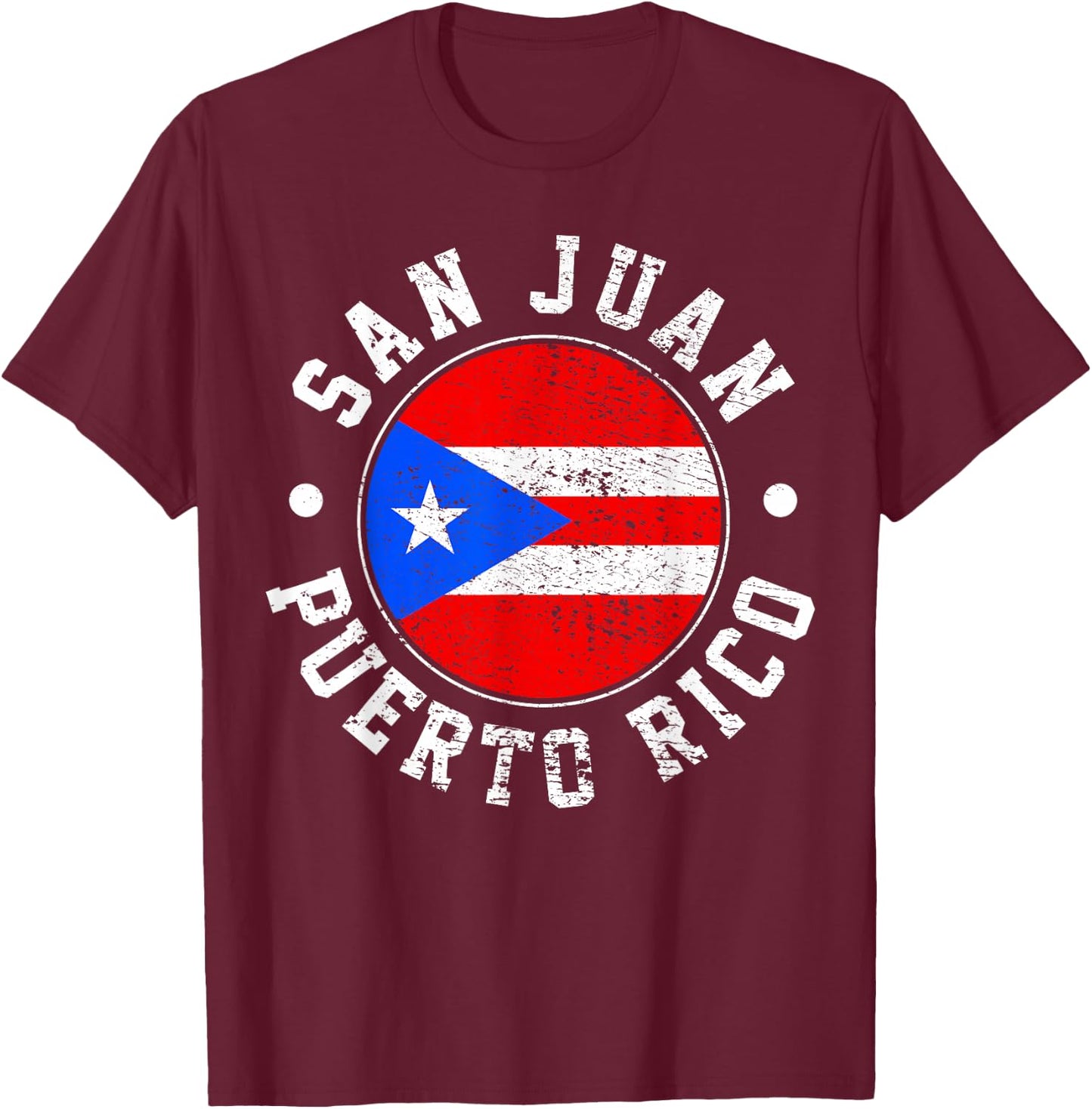 San Juan Puerto Rico T-Shirt - T-Shirt | Maroon