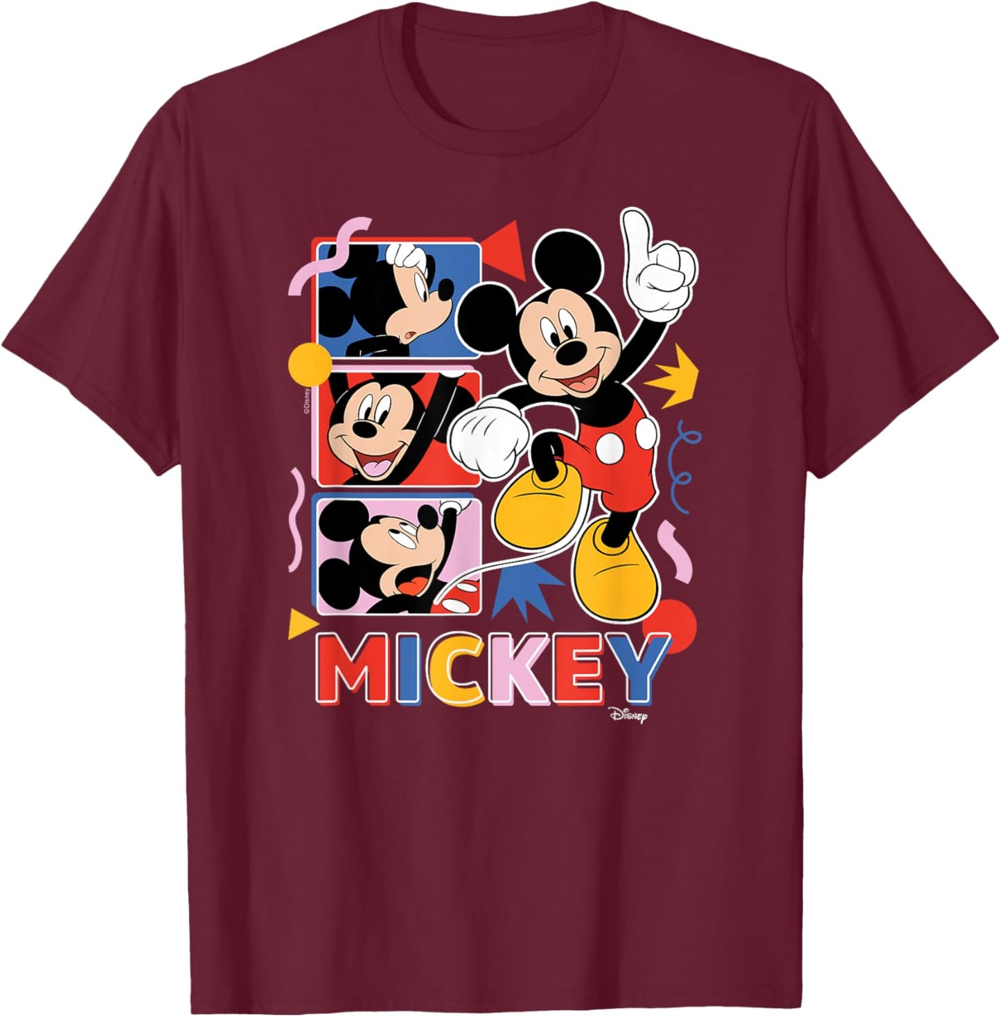 Mickey - Tribute Panels T-Shirt - T-Shirt | Maroon