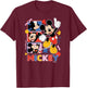 Mickey - Tribute Panels T-Shirt - T-Shirt | Maroon