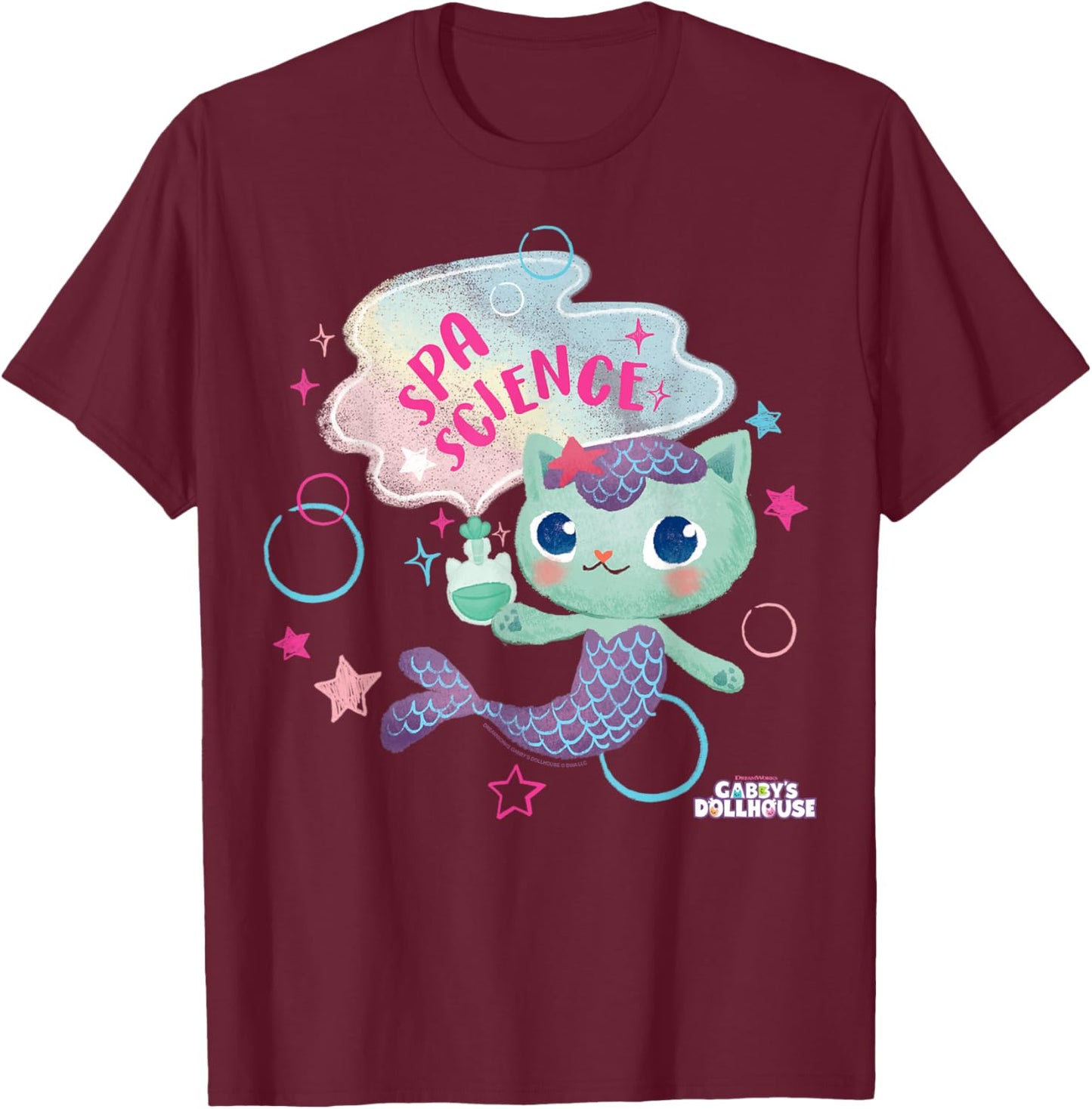 DreamWorks Gabby's Dollhouse Mercat T-Shirt - T-Shirt | Maroon