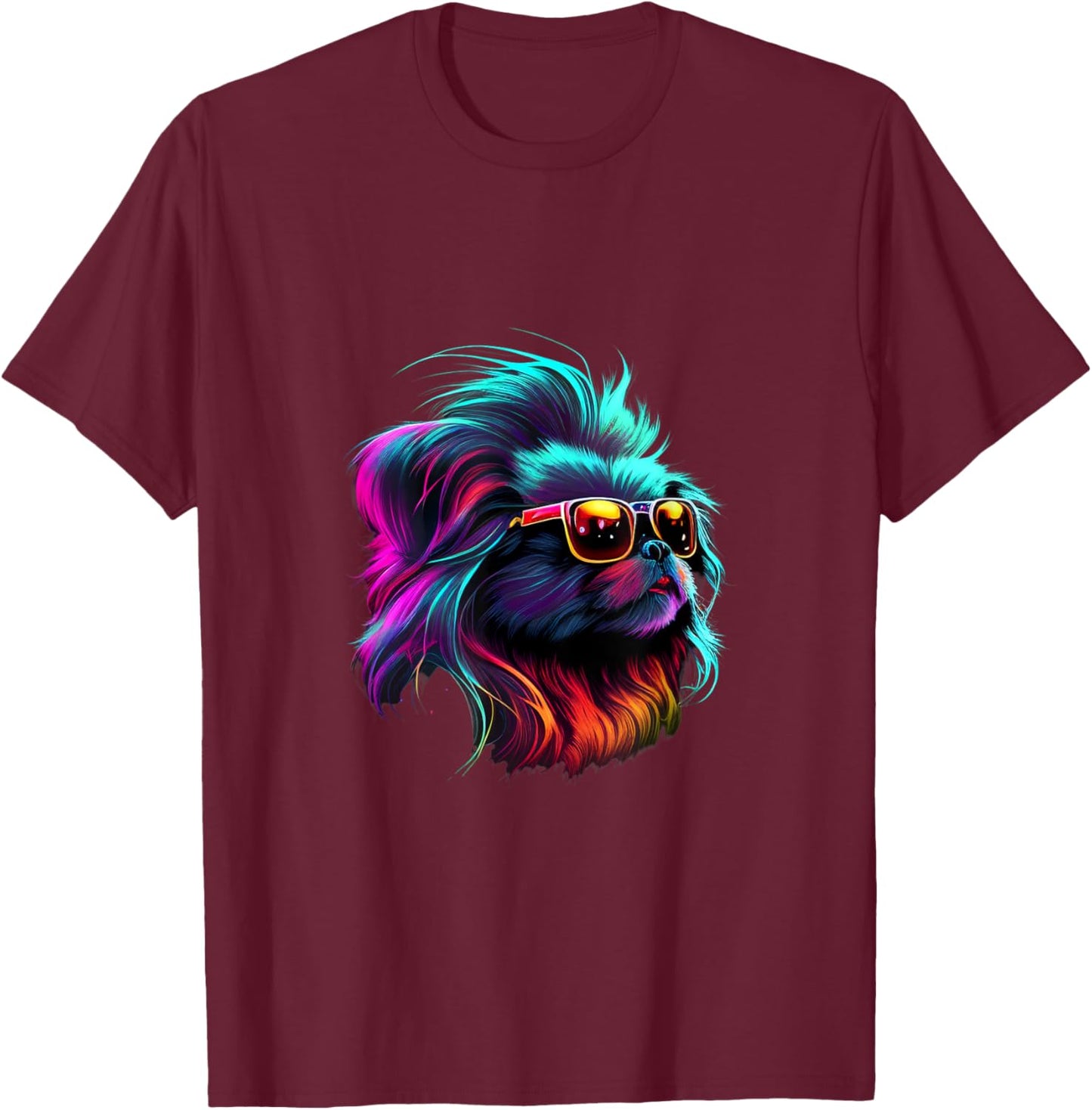 Pekingese Dogs Pekingeses T-Shirt - T-Shirt | Maroon