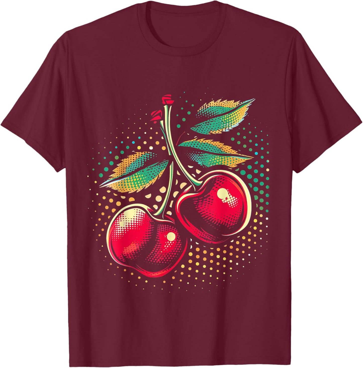 Pop Cherry T-Shirt - T-Shirt | Maroon