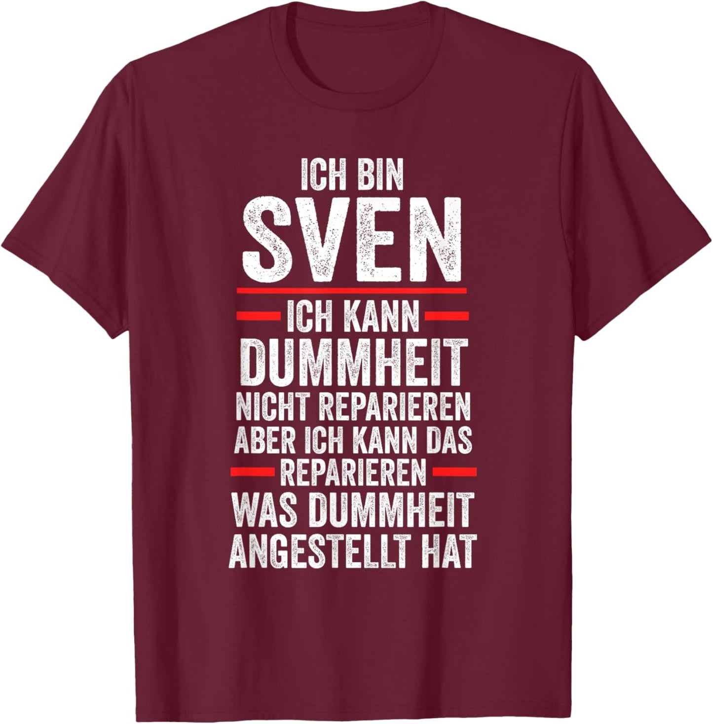 Sven T-Shirt - T-Shirt | Maroon
