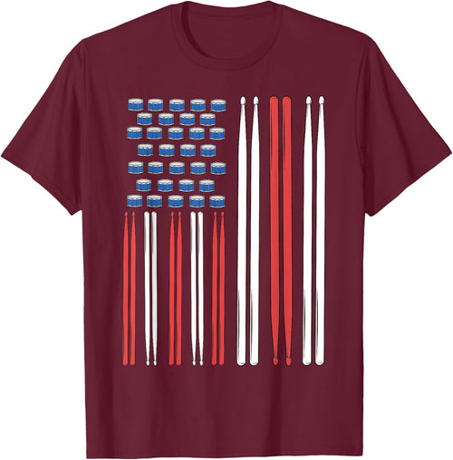 Drum Sticks Shirt Drummer Gift Drumming Shirt Men Percussion