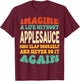 Funny Food Applesauce Quote For Applesauce Lovers T-Shirt - T-Shirt | Maroon
