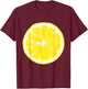 Funny Halloween Yellow Lemon Costume Fruit Costumes T-Shirt - T-Shirt | Maroon