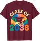 Back to School Pre-K Kindergarten Graduation Class of 2038 T-Shirt - T-Shirt | Maroon