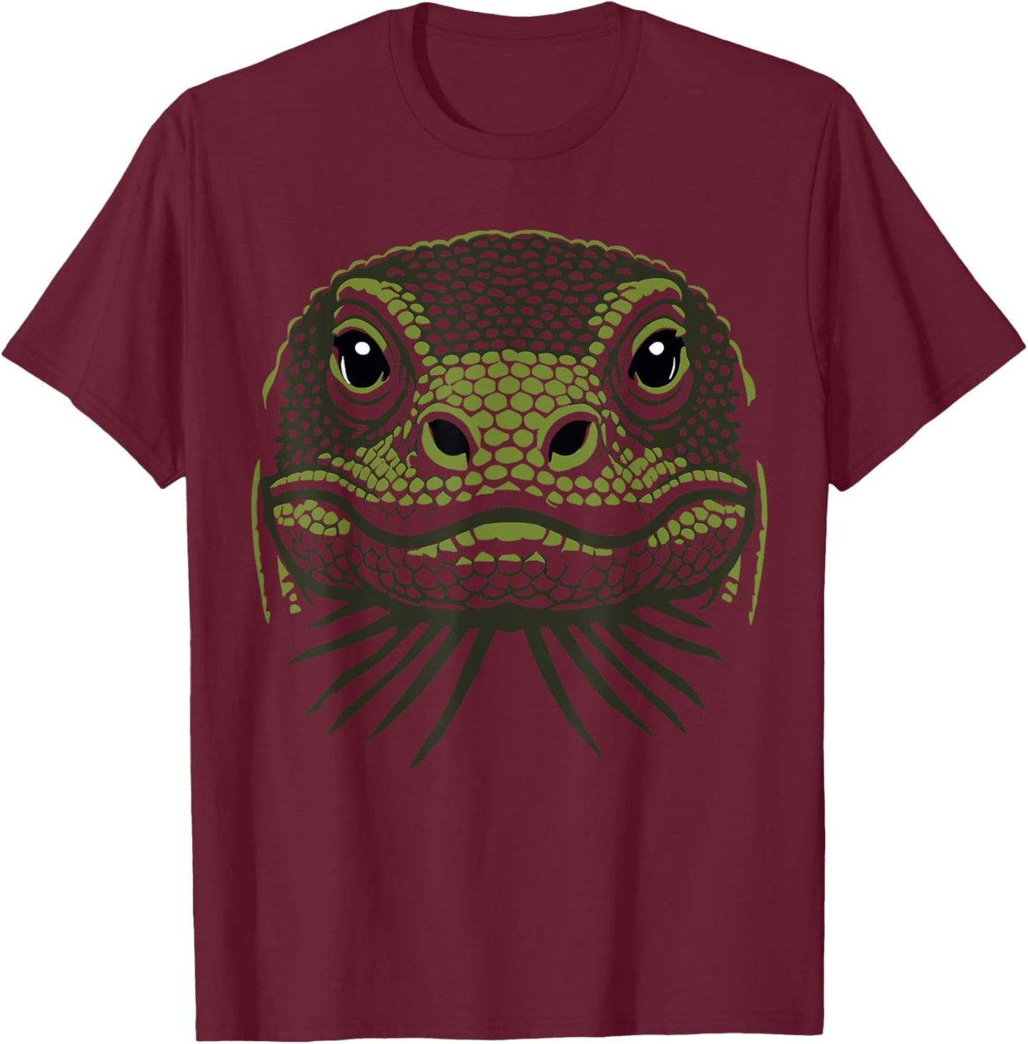 Funny Komodo dragon costume, Komodo dragon face costume T-Shirt - T-Shirt | Maroon