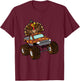 Kids Thanksgiving Turkey On Monster Truck Toddler Boys Kids Youth T-Shirt - T-Shirt | Maroon