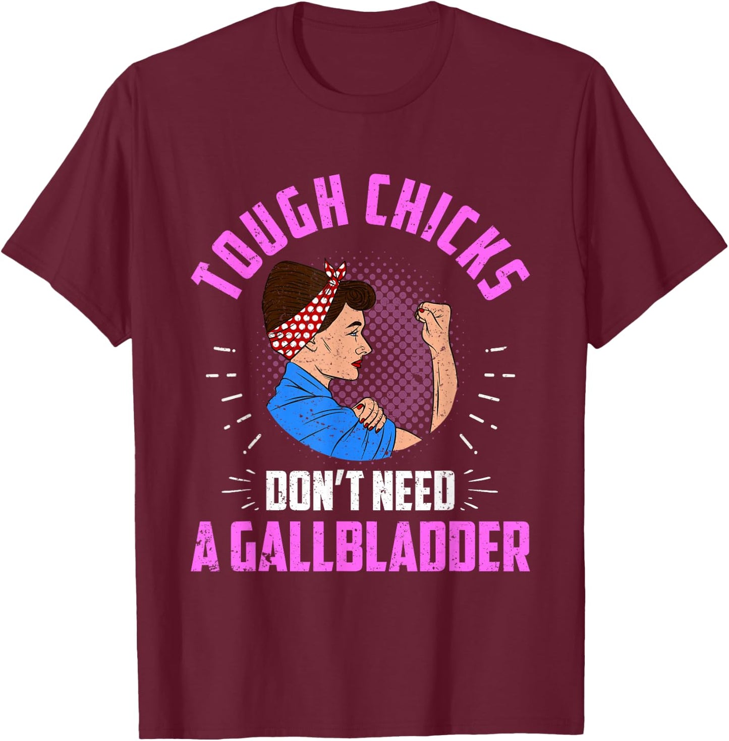 Gallbladder Removal Surgery T-Shirt - T-Shirt | Maroon