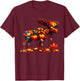 Moose Pumpkin Fall Thanksgiving Autumn Season Graphics T-Shirt - T-Shirt | Maroon