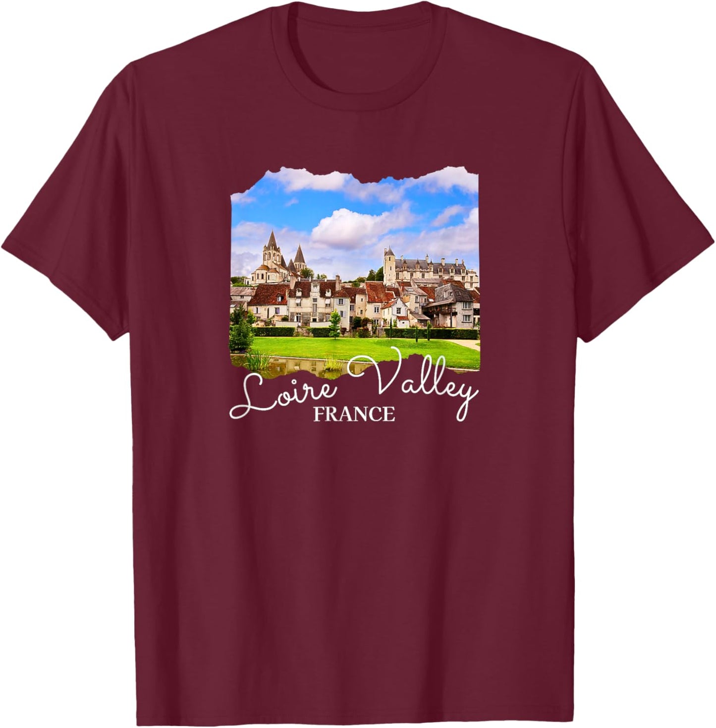 France Loire Valley T-Shirt - T-Shirt | Maroon
