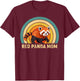 Red Panda Mom Mama Mother's Day Red Panda Girls Women T-Shirt - T-Shirt | Maroon