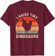I Raise Tiny Dinosaurs Vintage Chicken Silhouette T-Shirt - T-Shirt | Maroon