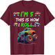 I'm 5 This is How I Roll on My 5 Year Old T-Shirt - T-Shirt | Maroon