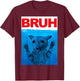 Bruh Meme Funny Saying Brother Greeting Teens Boys Bruh Cat T-Shirt - T-Shirt | Maroon