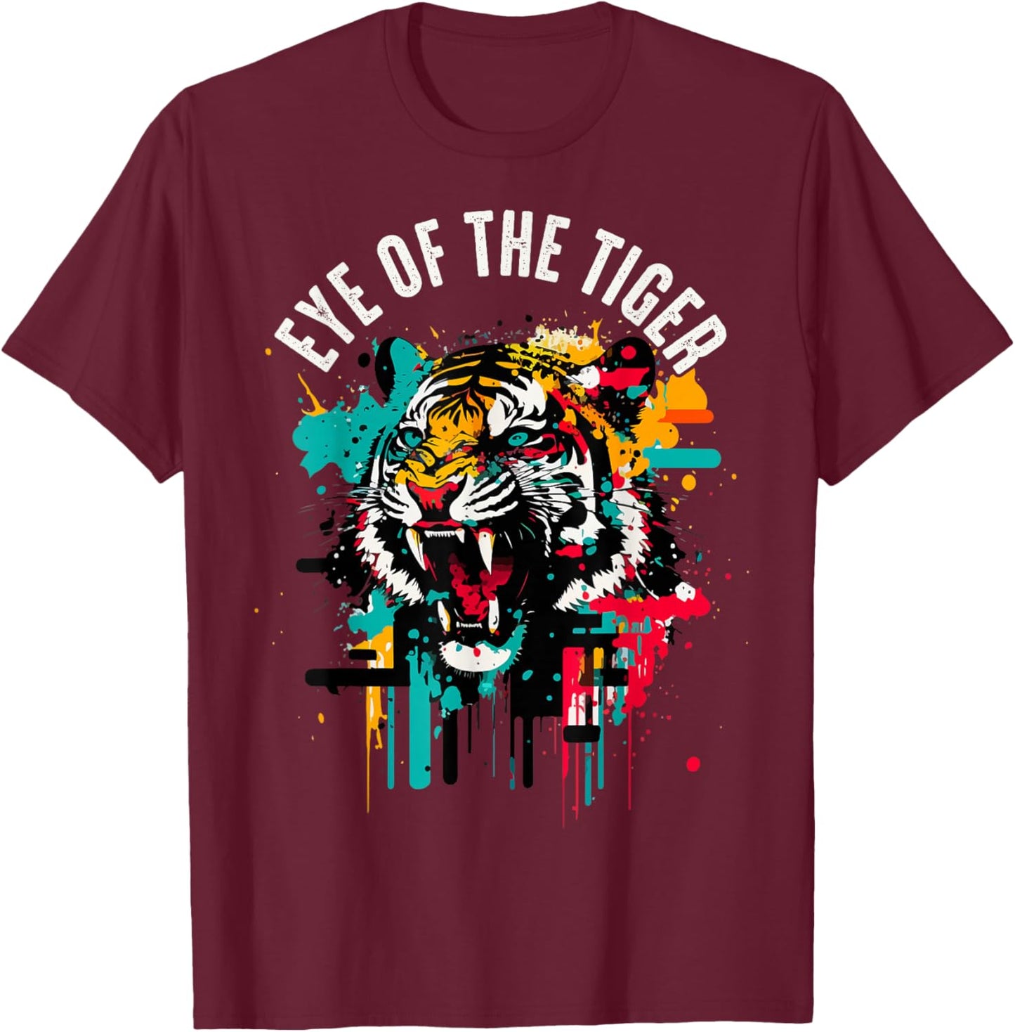 Eye of the Tiger T-Shirt - T-Shirt | Maroon