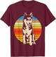 Alaskan Husky Dog Breed T-Shirt - T-Shirt | Maroon