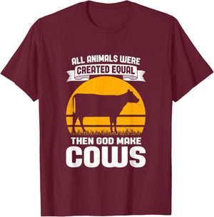 Funny Cow Lover Quote Farmer Men Women Boys Girls Cows T-Shirt - T-Shirt | Maroon