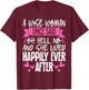 A Wise Woman Once Said Oh Hell No No T-Shirt - T-Shirt | Maroon