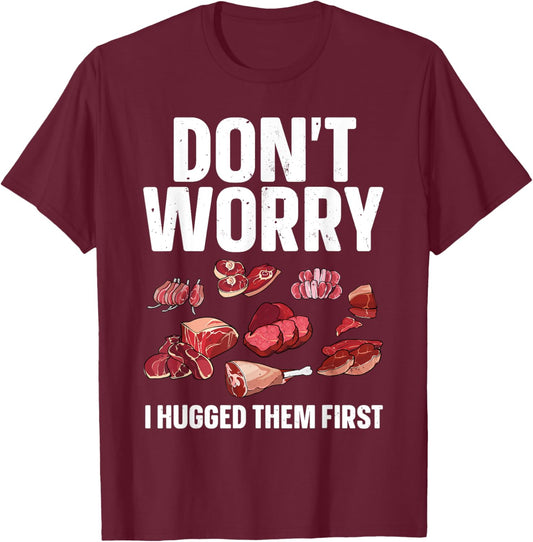 Funny Butcher Design Women Butchery Meat Butcher T-Shirt - T-Shirt | Maroon