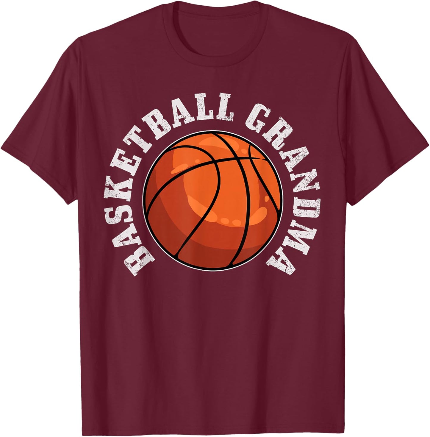 Basketball Grandma T-Shirt - T-Shirt | Maroon