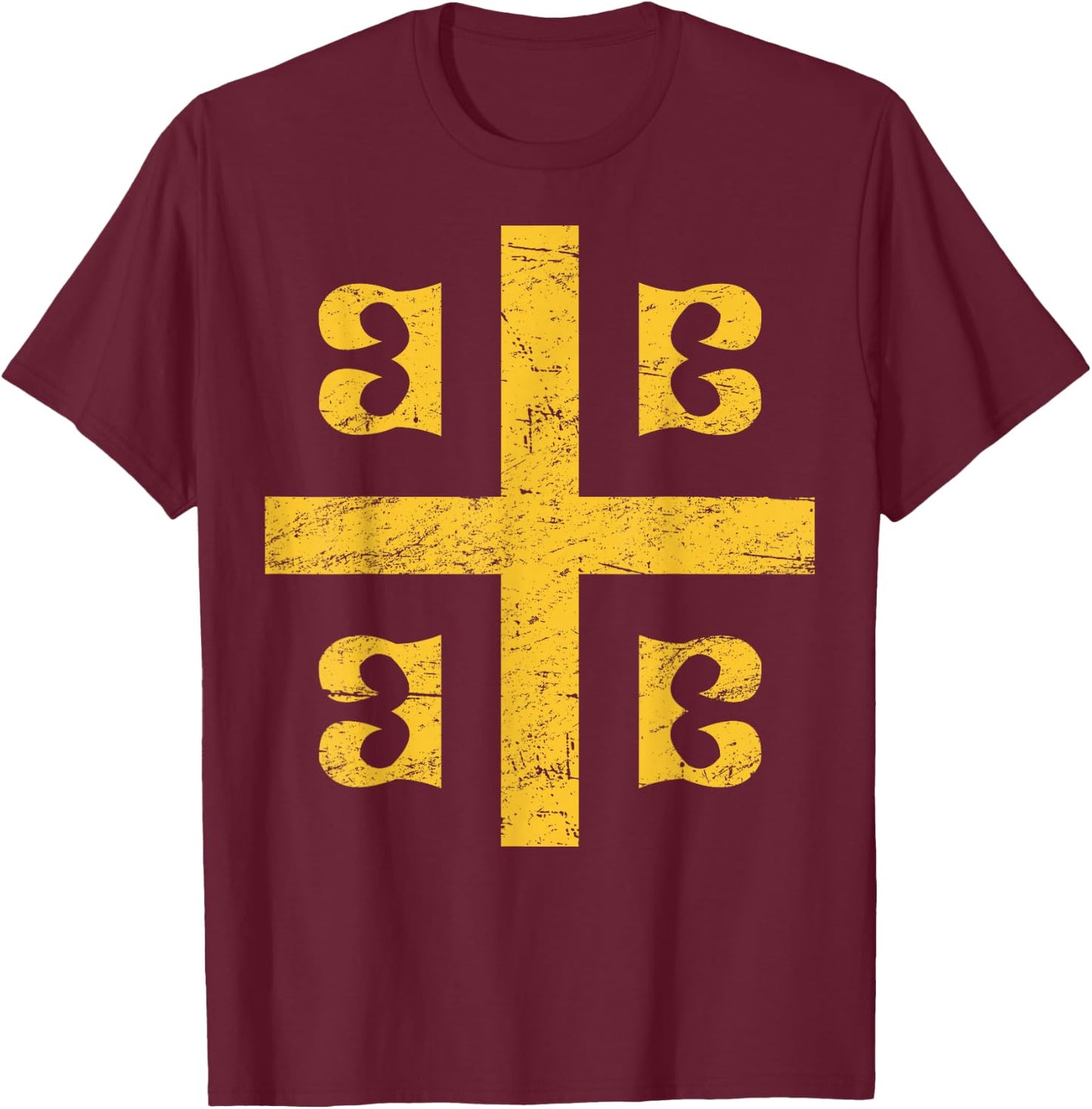 Palaiologos Emblem - Constantinople Byzantine T-Shirt - T-Shirt | Maroon