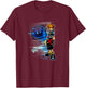 Disney Kingdom Hearts Sora Shiny Speed Dash Chest Portrait T-Shirt - T-Shirt | Maroon