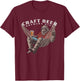 Funny Brewery Craft Beer Lovers Vintage Graphic T-Shirt - T-Shirt | Maroon