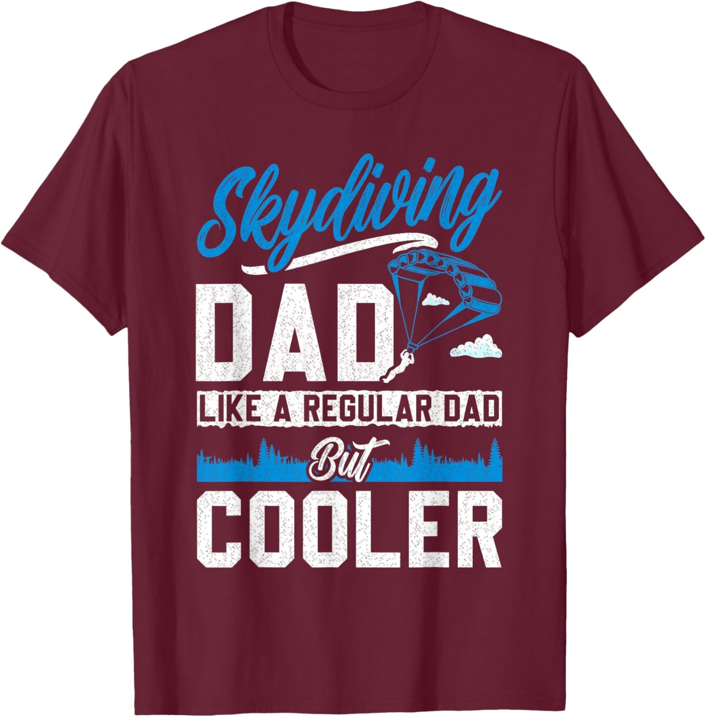 Funny Skydiving Art Women Skydiver Sky Diving Lover T-Shirt - T-Shirt | Maroon