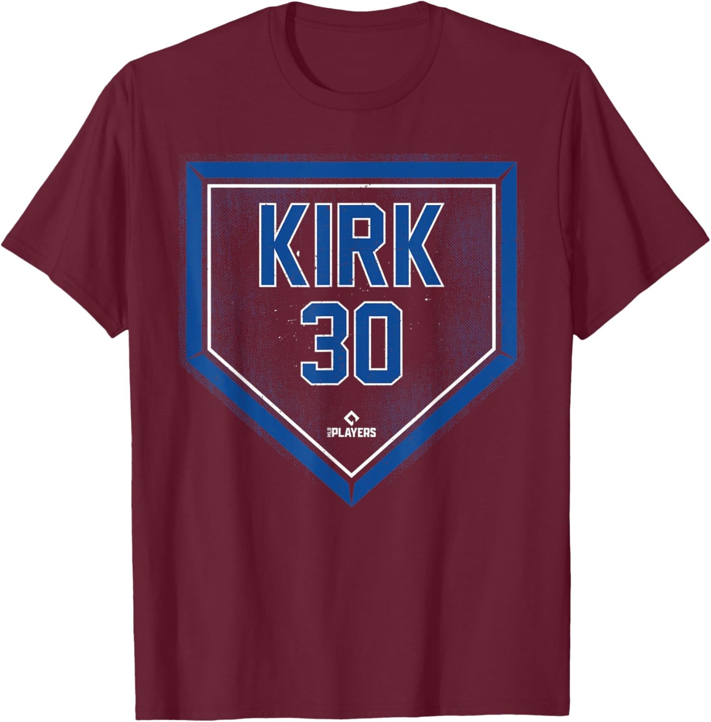 Alejandro Kirk Home Plate Gameday Alejandro Kirk Toronto T-Shirt - T-Shirt | Maroon