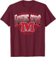 Monmouth College Fighting Scots Vintage Major Dark Heather T-Shirt - T-Shirt | Maroon