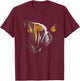 English Bulldog Butterfly Bulldogs Dog Lovers T-Shirt - T-Shirt | Maroon