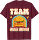 Chicken Sandwich Squad Hungry Food Lover Gift Team Chicken Sandwich Cute Food Addict Team - -Adults, Black, Small T-Shirt - T-Shirt | Maroon