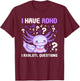 ADHD Awareness I Axolotol Questions Funny Neurodiversity T-Shirt - T-Shirt | Maroon