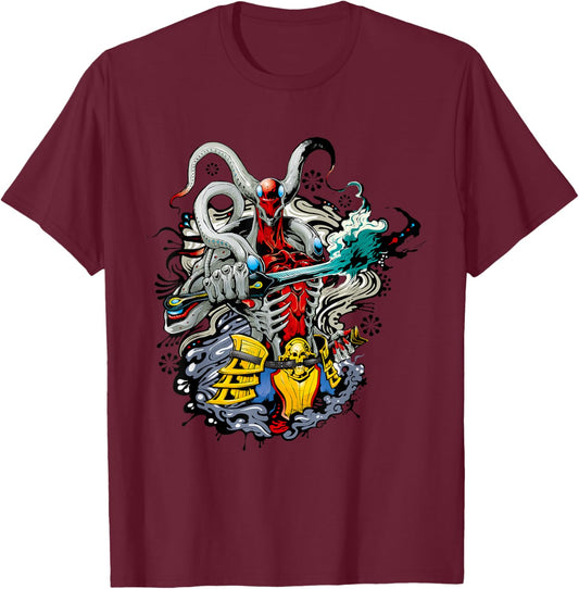 Bandai Namco Entertainment Inc. TEKKEN7 YOSHIMITSU 002 , Small, Black T-Shirt - T-Shirt | Maroon