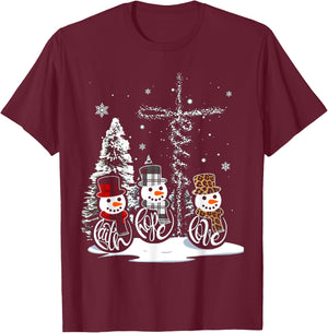 Christmas starts with Christ - faith hope love T-Shirt - T-Shirt | Maroon