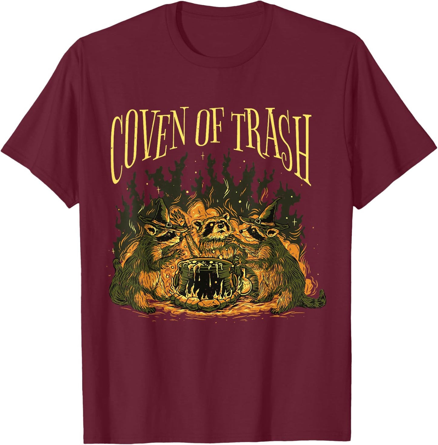 Coven Of Trash T-Shirt - T-Shirt | Maroon
