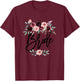 Bride to be Floral Bridal Shower Future Mrs Wedding for Hers T-Shirt - T-Shirt | Maroon