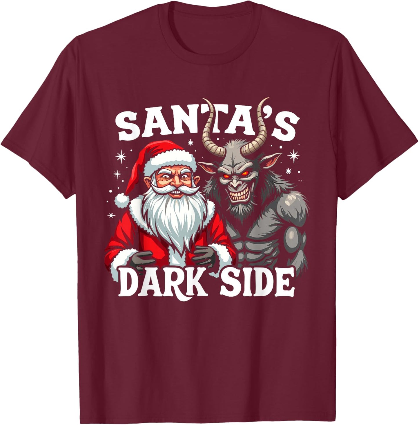 Krampusnacht Christmas Monster Krampus Lover Festive Horror T-Shirt - T-Shirt | Maroon