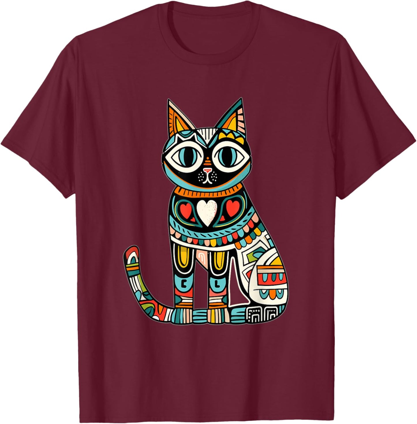 Chania Greece Vacation Greek Cat Lover T-Shirt - T-Shirt | Maroon