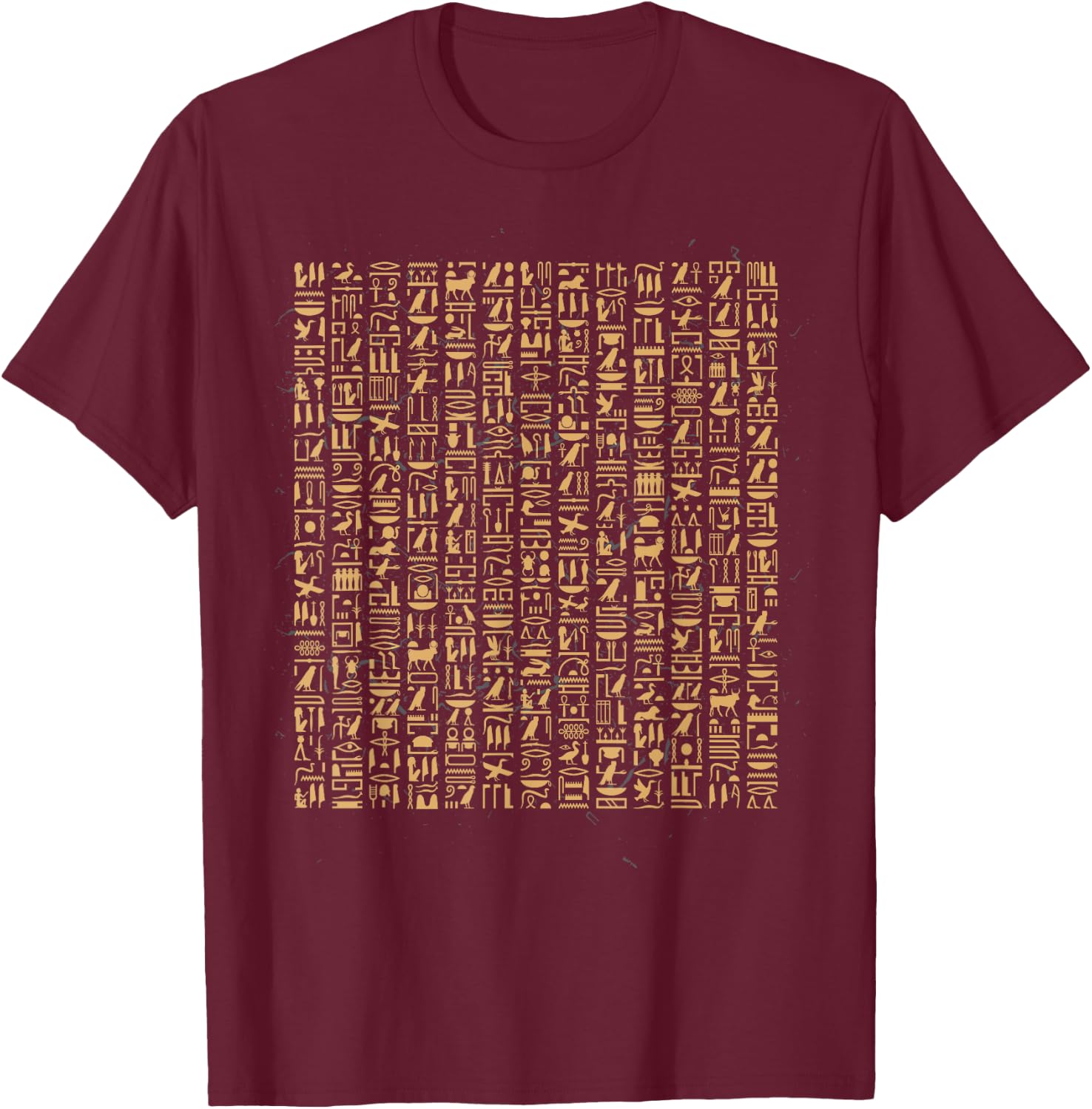 Egyptian Hieroglyphics I Egyptian Gods Archeology T-Shirt - T-Shirt | Maroon