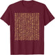 Egyptian Hieroglyphics I Egyptian Gods Archeology T-Shirt - T-Shirt | Maroon