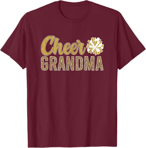 Cheer Grandma of A Cheerleader Grandmother T-Shirt - T-Shirt | Maroon