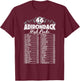 46 Adirondack Mountain Climbing Checklist T-Shirt - T-Shirt | Maroon