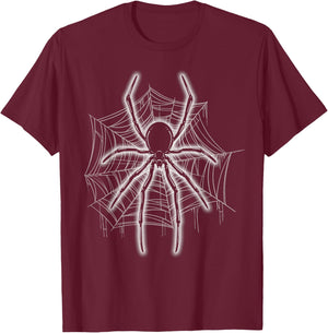 Spider Web Spider Lover Gift Lazy Halloween Costume T-Shirt - T-Shirt | Maroon