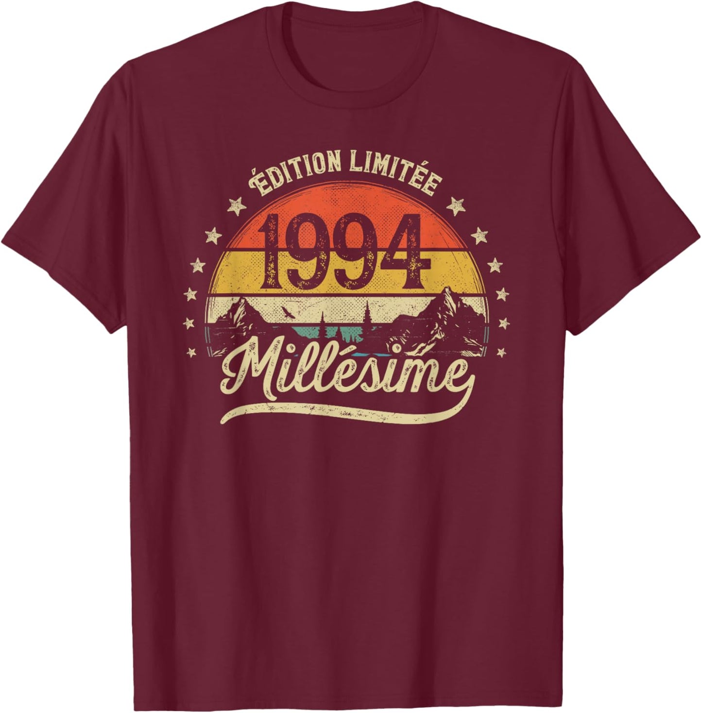 Vintage 1994 Vintage Gift Man 32 Years Birthday T-Shirt - T-Shirt | Maroon