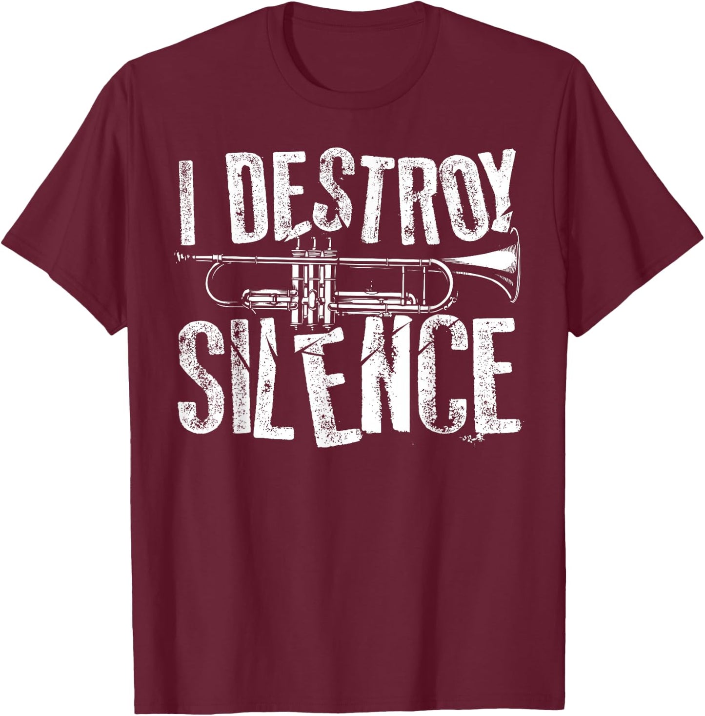 Best Trumpet Player Art Women Trumpetist Gag Trumpet T-Shirt - T-Shirt | Maroon