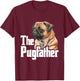 The Pugfather - Father's Day Dog Lover Pet Owner Puppy T-Shirt - T-Shirt | Maroon
