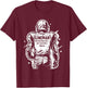 Lineman Because Brick Wall Isn't an Official Position T-Shirt - T-Shirt | Maroon